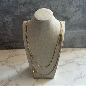 Brand New J. Crew, Gold Tassel Necklace